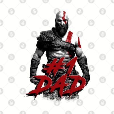 God Of War Kratos Number 1 Dad Throw Pillow Official God Of War Merch