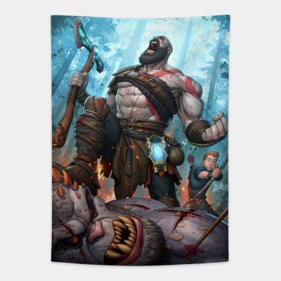 God Of War Full Tapestry Official God Of War Merch