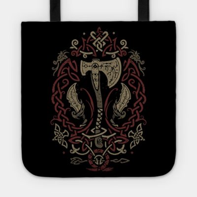 God Of War Ragnarok Icon With Kratos And Atreus Tote Official God Of War Merch