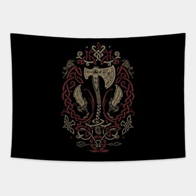 God Of War Ragnarok Icon With Kratos And Atreus Tapestry Official God Of War Merch