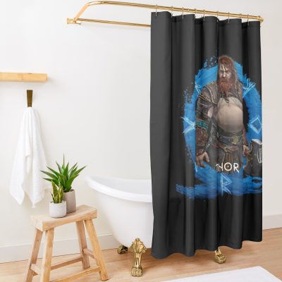 God Of War Ragnarök God Of War Ragnarok Shower Curtain Official God Of War Merch