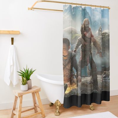 God Of War Ragnarok Shower Curtain Official God Of War Merch